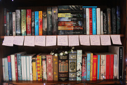 thefictionologist:  Bookshelf Tour!I have more books here and