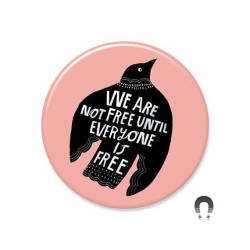 littlealienproducts:  We Are Not Free Magnet by  lisacongdon