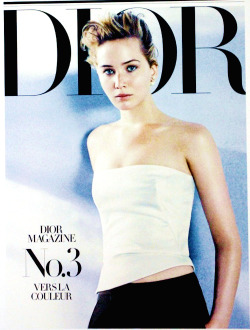 jenniferlawrencedaily:  Jennifer Lawrence for Dior Magazine No.3