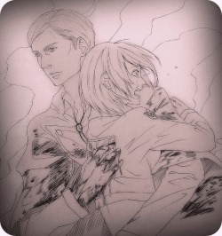 3dmg4u:  Erwin, Mikasa by Luna 