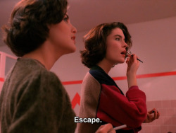 inthedarktrees:  Escape. Sherilyn Fenn & Lara Flynn Boyle