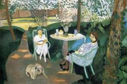artist-matisse:  Tea, 1919, Henri Matisse Medium: oil,canvashttps://www.wikiart.org/en/henri-matisse/tea-in-the-garden-1919