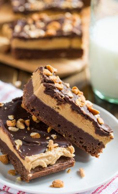 chocolate-dessert:  fattributes:  Triple Layer Chocolate Peanut