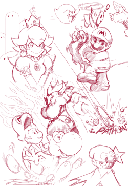 robscorner:  A Super Mario Breaksketch session during lunch today.