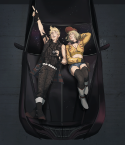 quesozombie:   that one time cindy found prompto taking pictures