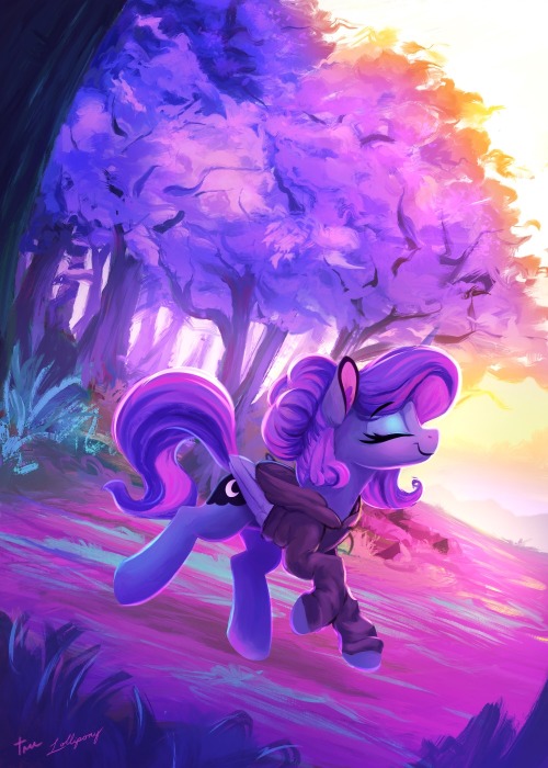 lollipony:   Woona jogging in the forest :3 Had the pleasure