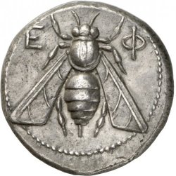 archaicwonder:  Bee Coin From Ephesos, Ionia, C. 390-325 BCA