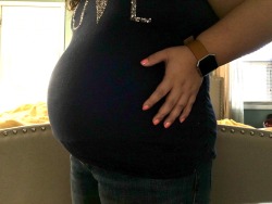 preggoalways:From early on this pregnancy but found it and definitely