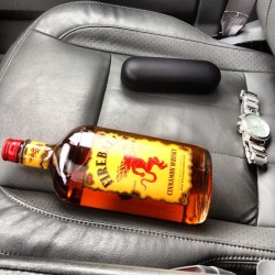 Yeahhhhhhh buddy. Fireball rides shotgun. #fireball #whiskey