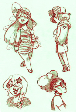 steamshade:  Found some SU fashion sketches ;v; 