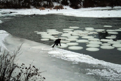 bluandorange:  scientistmary:  An ice circle (also called ice