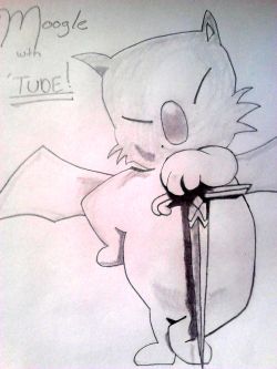 I was bored at work today… so I drew a moogle…