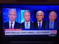 lord-kitschener:#anderson cooper hit by north korean aging beam