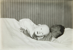 grilledcheese666:  Jean Cocteau in Bed with Mask, 1927 – Berenice