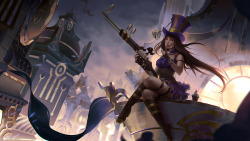 twilightrayne:  spookyhowling:  League of Legends: Caitlyn by