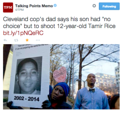 socialjusticekoolaid:  #NotOneMore (12/2/14): While the father