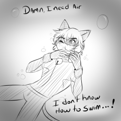 mizu-kumi:  Fan Art of this Fanfic -> LinkA Kiss under water? Only