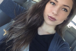erinashford:  Bored in the car —My other accountsMy nudes
