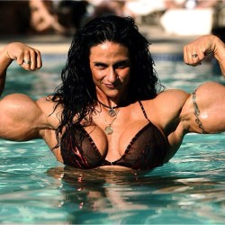 femalemuscletalk:  1, 2, 3, 4. How many muscles do you see? 