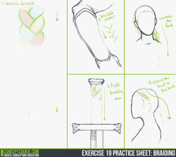 anatomicalart:  Exercise 19 -Braiding[Follow Link for Exercise]
