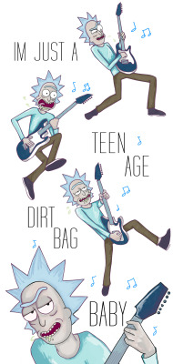 designsbybronte:  Rick Sanchez, 80 years old and forever a Teenage