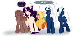 ask-the-french-olive:roose-berry-christmas:French unicorn ponies!!