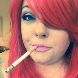 tinasnua:  Random dress up xx #bbw #red #hair #wig #makeup #jefreestarcosmetics