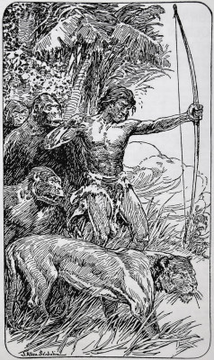 Frontispiece by J. Allen St. John for Edgar Rice Burroughs’