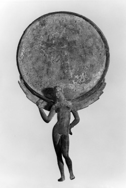 ancientart: Ancient Etruscan Mirror with Female Figure and Engraved