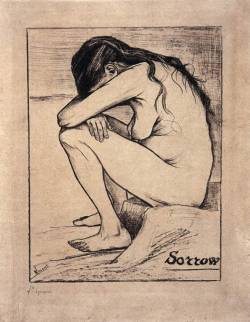 allegoryofart:  Sorrow, Vincent van Gogh, 1882