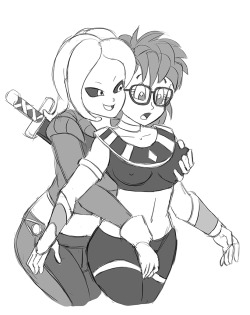 Special Xenoverse fan character request, Squishy and Diancy.