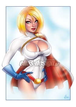 kirbyan:  Power Girl by *Elias-Chatzoudis