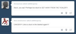 asklibrapony:  “Stuck, you say? Perhaps too stuck to GET AWAY