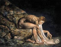 artist-blake:  Isaac Newton, William Blake Medium: engravinghttps://www.wikiart.org/en/william-blake/isaac-newton-1795