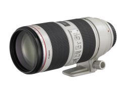 The Canon EF 70-200mm f/2.8L IS II USM Telephoto Zoom Lens. This