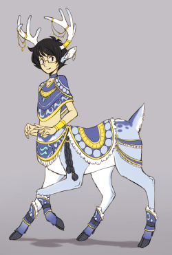 zilleniose:  deertaur prince John with his royal attire, commoner