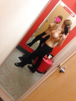 Submit your own changing room pictures now! Topless shot via