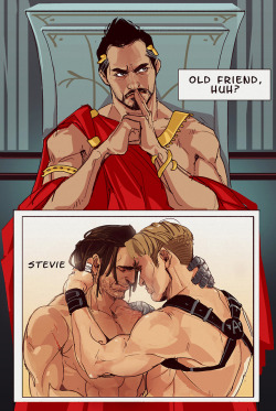 oriental-lady: Gladiator!AU Tony is patrician and Steve’s his