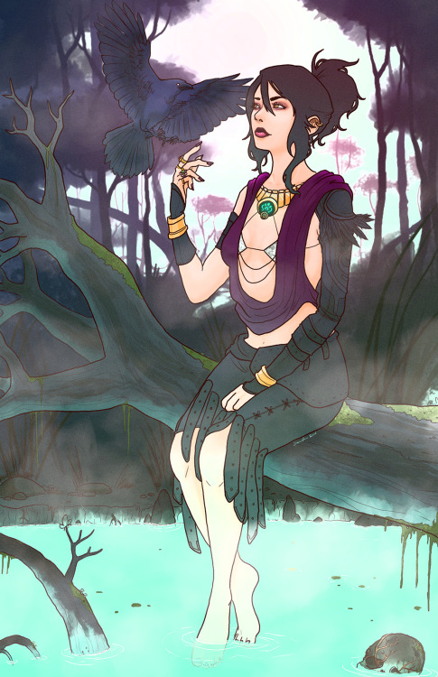 samluu:  Witch of the Wilds Morrigan, one of my favorite characters from the Dragon Age series.  Awesome artwork