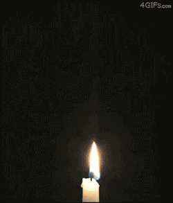 sixpenceee:  Candles Lit by Vapor Trail This works because the