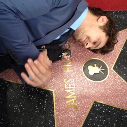   James Franco just received his star on the Hollywood Walk of