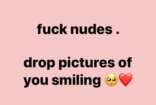#smile #nudes #dontworrybehappy  https://www.instagram.com/p/B74XpHCFXGM/?igshid=13yadl7squozp