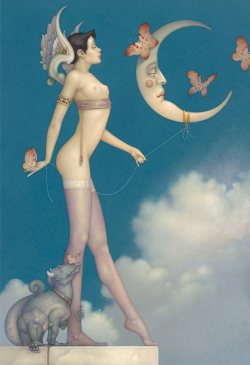 classykittenn:  Butterfly Moon by Michael Parkes 