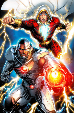 the-league-of-assassins:Shazam & Cyborg - Jeremy Roberts