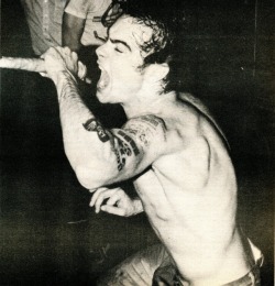 vaticanrust:Henry Rollins with Black Flag at the East Side Club