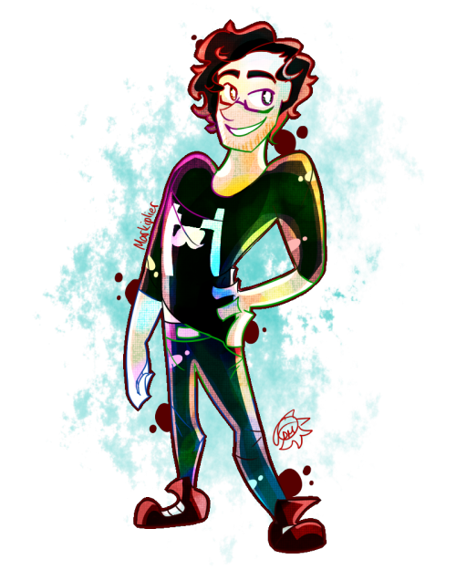 dance-dance-miserable:  Well, here my very first digital thing of 2015! This is ridiculous, considering the fact that I entered 2015 watching his videos. Good job, me. Anyway, happy new year, everybody! I just like to mention this guy, the youtube gamer