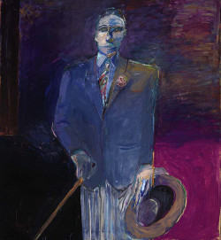 Nathan Oliveira.Â Man with a Hat, Cane and Glove.Â 1961.