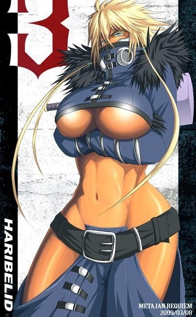 oppai-okami:  Top 3 Dark Skin Anime Girls 1. Ingrid-Makai Kishi Ingrid 2. Halibel-Bleach 3.Yoruichi-Bleach What do you guys think? 