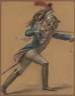A French Dragoon, a study for ‘The Revolt of Cairo’ AnneLouis