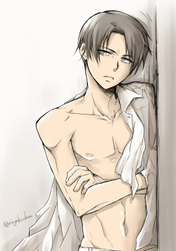 humanitys-sexiest:  My collection of half-naked Heichou. Ohhhhhh